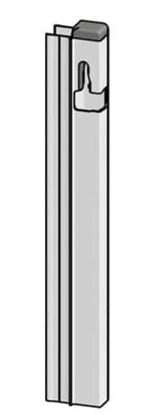 Låsprofil T50. Lämhöjd 400 höger